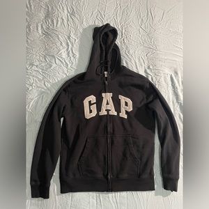 Black Gap Zip Up Hoodie